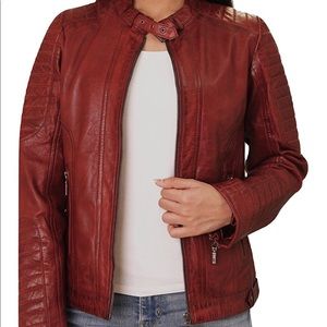 Genuine Lambskin leather Fashion Jacket